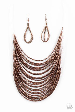 Paparazzi Accessories Catwalk Queen - Copper Necklace