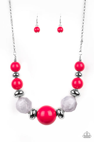 Paparazzi Accessories Daytime Drama - Pink Necklace