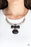 Paparazzi Accessories Commander In CHIEFETTE - Black Necklace