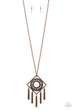 Paparazzi Accessories Sandstone Solstice - Copper Necklace