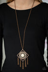 Paparazzi Accessories Sandstone Solstice - Copper Necklace