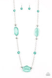 Paparazzi Accessories Crystal Charm - Green Necklace