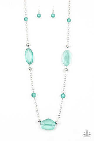 Paparazzi Accessories Crystal Charm - Green Necklace