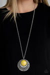 Paparazzi Accessories Medallion Meadow - Yellow Necklace