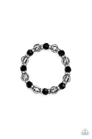 Paparazzi Accessories Metro Squad - Black Bracelet