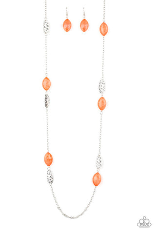Paparazzi Accessories Beachfront Beauty Orange Necklace