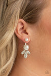 Paparazzi Accessories Extra Elite - White Earrings