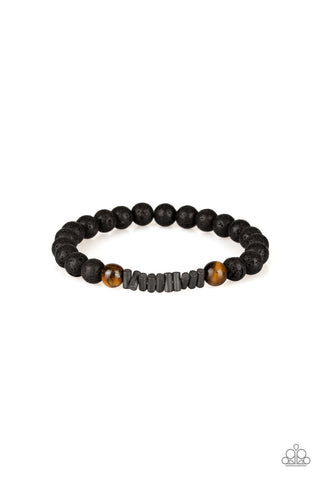 Paparazzi Accessories Courage - Brown Urban Bracelet