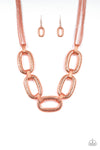 Paparazzi Accessories Take Charge - Copper Necklace