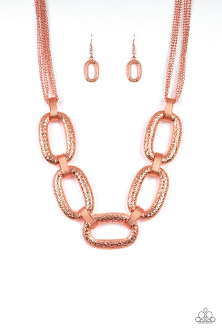 Paparazzi Accessories Take Charge - Copper Necklace