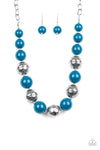 Paparazzi Accessories Floral Fusion - Blue Necklace