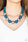 Paparazzi Accessories Floral Fusion - Blue Necklace