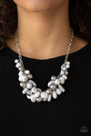 Paparazzi Accessories Full Out Fringe - White Necklace