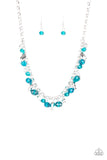 Paparazzi Accessories Downstage Dazzle - Blue Necklace