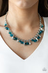 Paparazzi Accessories Downstage Dazzle - Blue Necklace