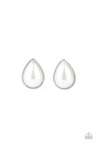 Paparazzi Accessories SHEER Enough - White Earrings