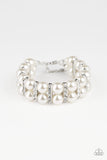 Paparazzi Accessories Glowing Glam - White Bracelet