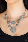 Paparazzi Accessories Metallic Patchwork - Silver Necklace