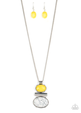 Paparazzi Accessories Finding Balance - Yellow Necklace