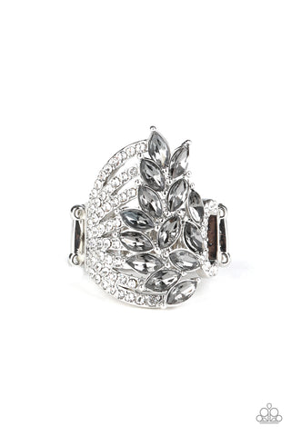 Paparazzi Accessories Clear-Cut Cascade - Silver Ring