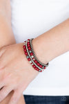 Paparazzi Accessories Stacked Style Maker - Red Bracelet