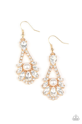 Paparazzi Accessories Prismatic Presence - Gold Earrings