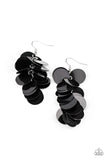 Paparazzi Accessories Now You SEQUIN It - Black Earrings