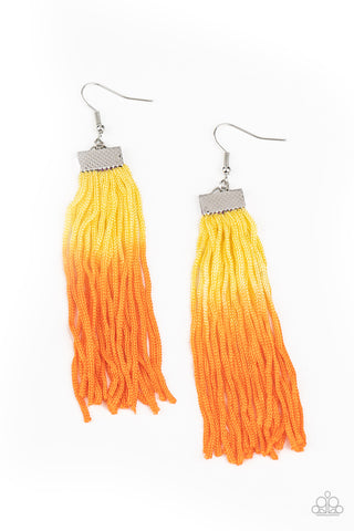 Paparazzi Accessories Dual Immersion - Yellow Earrings