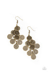 Paparazzi Accessories Blushing Blooms - Brass Earrings