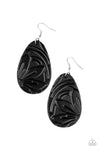 Paparazzi Accessories Garden Therapy - Black Earrings [740]