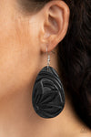 Paparazzi Accessories Garden Therapy - Black Earrings [740]