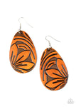 Paparazzi Accessories Garden Therapy - Brown Earrings