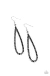 Paparazzi Accessories Glitzy Goals - Black Earrings