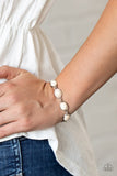 Paparazzi Accessories Nice Stonework - White Bracelet