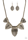 Paparazzi Accessories Garden Gatherer - Brass Necklace