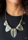 Paparazzi Accessories Garden Gatherer - Brass Necklace