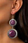 Paparazzi Accessories Thrift Shop Stop - Purple Earrings