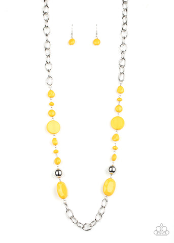 Paparazzi Accessories When I GLOW Up - Yellow Necklace