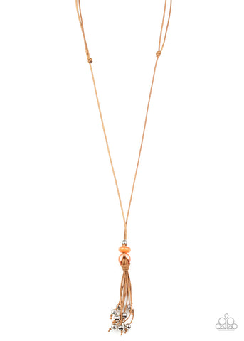 Paparazzi Accessories Ocean Child - Orange Necklace