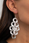 Paparazzi Accessories Scattered Shimmer - Silver Earrings