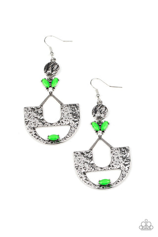 Paparazzi Accessories Modern Day Mecca - Green Earrings