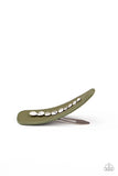 Paparazzi Accessories Snap Out Of It! - Green Hair Clip