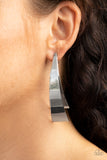 Paparazzi Accessories Underestimated Edge - Silver Earrings