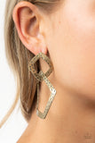 Paparazzi Accessories Scrap Yard - Brass Earrings