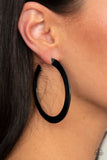 Paparazzi Accessories The Inside Track - Black Earrings