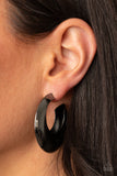 Paparazzi Accessories Chic CRESCENTO - Black Earrings