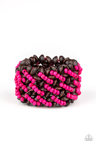 Paparazzi Accessories Cozy in Cozumel - Wood Bracelet