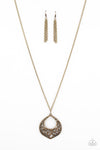 Paparazzi Accessories Venetian Vineyards - Brass Necklace