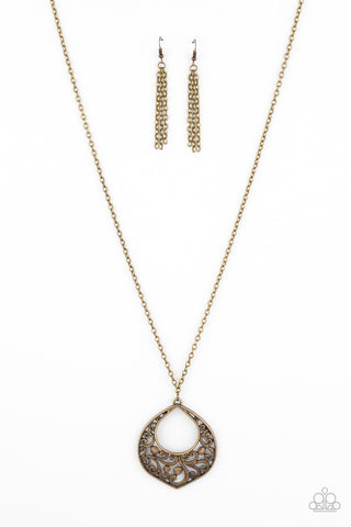 Paparazzi Accessories Venetian Vineyards - Brass Necklace