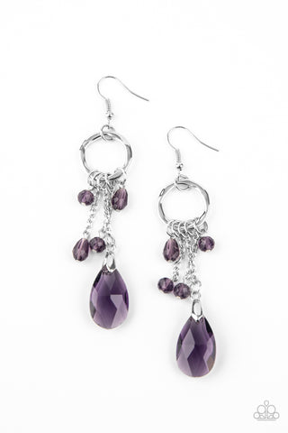 Paparazzi Accessories Glammed Up Goddess - Purple Earrings